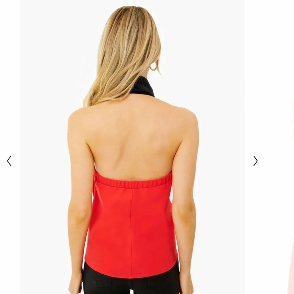 NWOT ❣️ Red Jagger Halter Top XS - Picture 4 of 11
